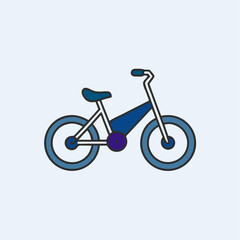 bicycle isolated on white background