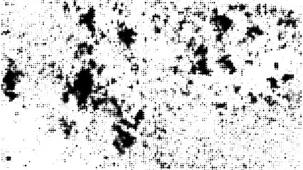 Fototapeta premium Distressed Halftone Grunge Texture Overlay Vector with Vintage Dot Pattern for Retro and Urban Graphic Design