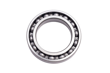 Close-up of a ball bearing. Industrial metal products.