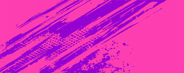 Running Poster Design Abstract Colorful Splash Illustration in Purple and Blue for City Marathon