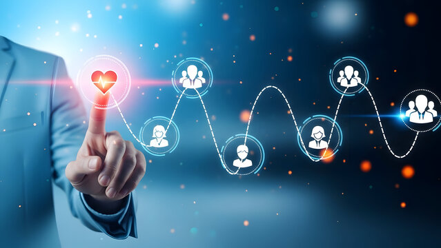 Healthcare Network Concept with Business Professional - Powered by Adobe