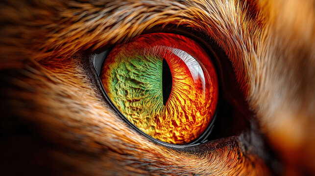 Extreme close-up of a dogfish eye