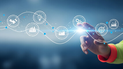 Business strategy and innovation concept