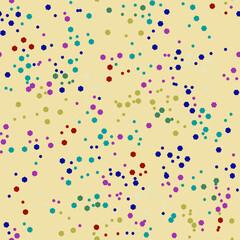 Vector - Confetti seamless pattern, colorful illustration.