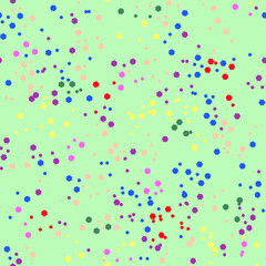 Vector - Confetti seamless pattern, colorful illustration.