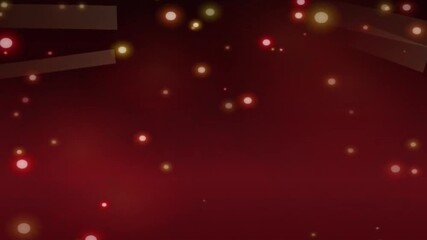 Vibrant red background with dynamic glowing lights and bokeh effect - Powered by Adobe