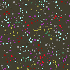 Vector - Confetti seamless pattern, colorful illustration.