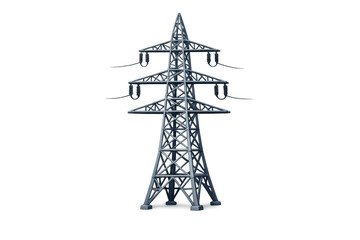 Electrical transmission pylon carrying high voltage power grid