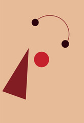 A bright, colorful circus-themed drawing
