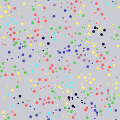 Vector - Confetti seamless pattern, colorful illustration.