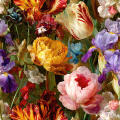 Seamless vintage floral pattern 