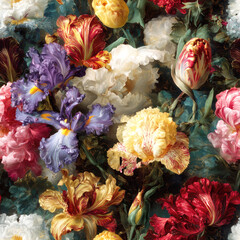 Seamless vintage floral pattern 