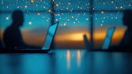 Discussion Tech industry leaders sharing insights during a global conference.