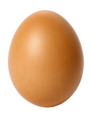Brown egg on a transparent background