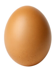 Brown egg on a transparent background