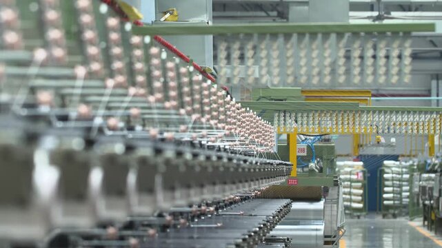 Industrial Nylon Thread Production Line 135 Factory Floor