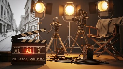 Old Hollywood Film Production Studio