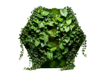 Lush green vertical garden