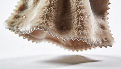 Faux Fur Fabric with Water Droplets