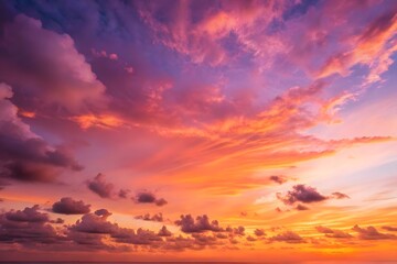 sunset in the clouds