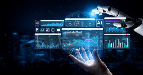 Artificial intelligence enhances data dashboard visualization and trend analysis to improve business performance and decision making Parse