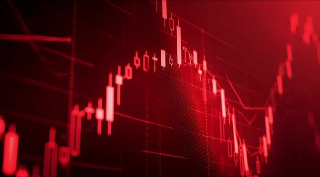 Market pressure analysis abstract visualization of economic stress in business environments