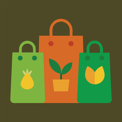 vector illustration of shopping bag