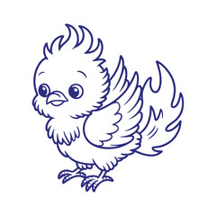Baby Bird Coloring Page for Kids