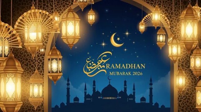 Holy Quran radiating light intricate Islamic patterns ornate lanterns spiritual celebration