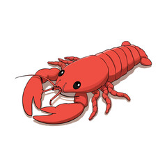 Cute Lobster Clipart 05