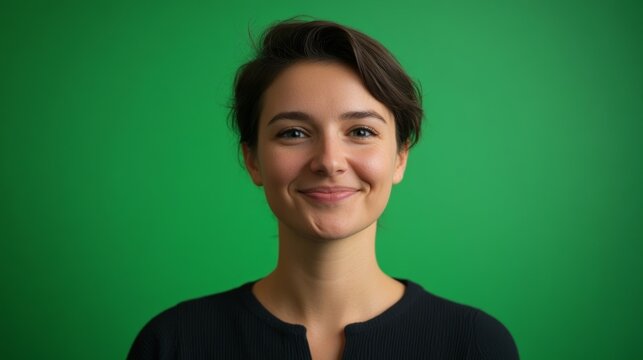 A person with a soft smile suggesting a moment of realization or gratitude.