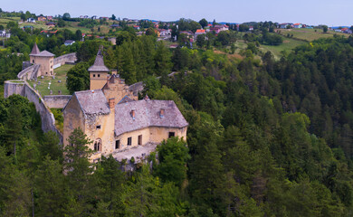 castle in the mountains