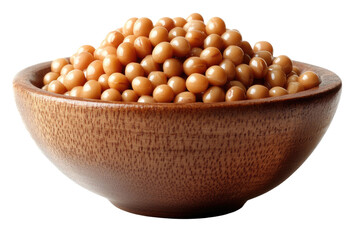 Brown spheres filling rustic bowl