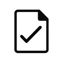 Document with checkmark symbolizing approval or completion  