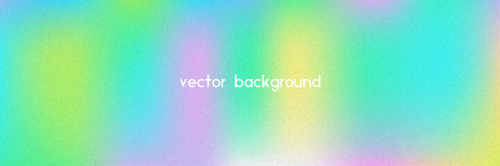 Noise Gradient Background. Abstract Grainy Bg In Pink, Purple And Blue Colors. Iridescent Hologram. Pearlescent Holographic Texture With Rainbow Foil. Dust Overlay On Aesthetic Summer Wall