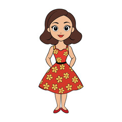 Fototapeta premium A radiant floral girl adorned with blooming flowers, her hair flowing like petals in the breeze, exuding grace, charm, and the vibrant beauty of nature. 