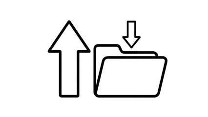 File upload and download icon