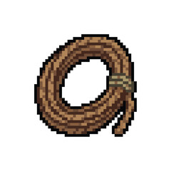 Pixel Art Rope Coil Sprite