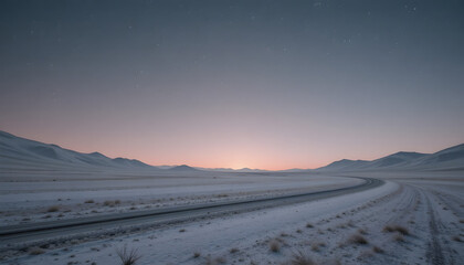 sunset in the mountains