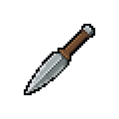 Pixel Art Throwing Knife Sprite