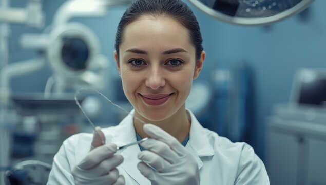Gastroenterologist uses a scope for stomach and colon examination