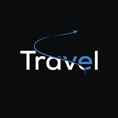 minimalist travel text logo design inspiration
