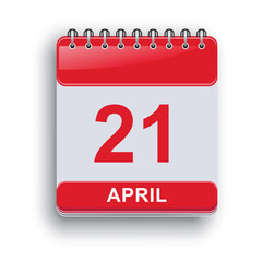 April 21 Daily Planner Template Simple Clean