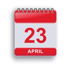 April 23 Daily Planning Calendar Minimal Look