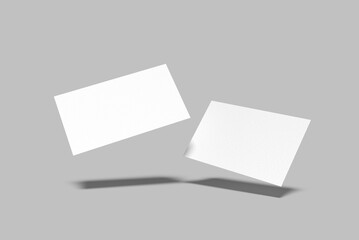 Business Card With Shadow Blank Mockup