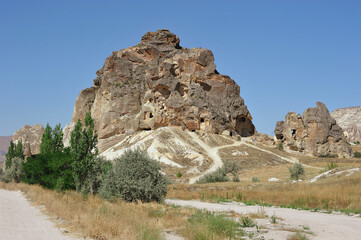 rock formations located near the city of Urgup in Cappadocia