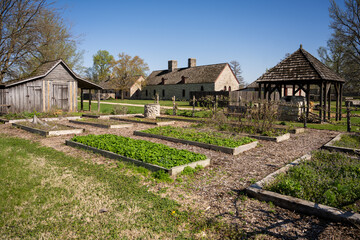 Old time gardens raising crops 