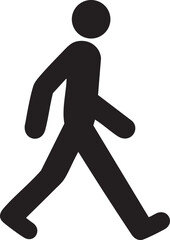Walking Person Icon for Navigation and Movement