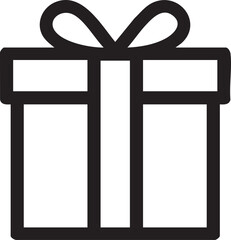 Gift Box Icon Symbolizing Bonus and Reward