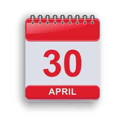 April 30 Daily Planning Template Modern Layout